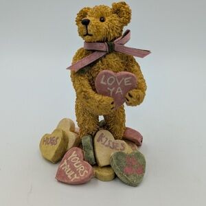 Boyd’s Bears Andy B Truelove Teddy Bear with Hearts Figurine